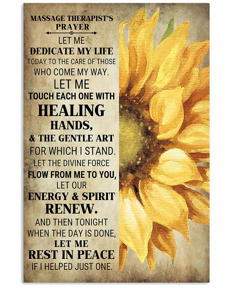 Massage Therapist's Prayer 24x36 Poster