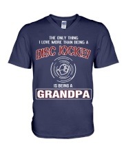 DJ Grandpa V-Neck T-Shirt thumbnail