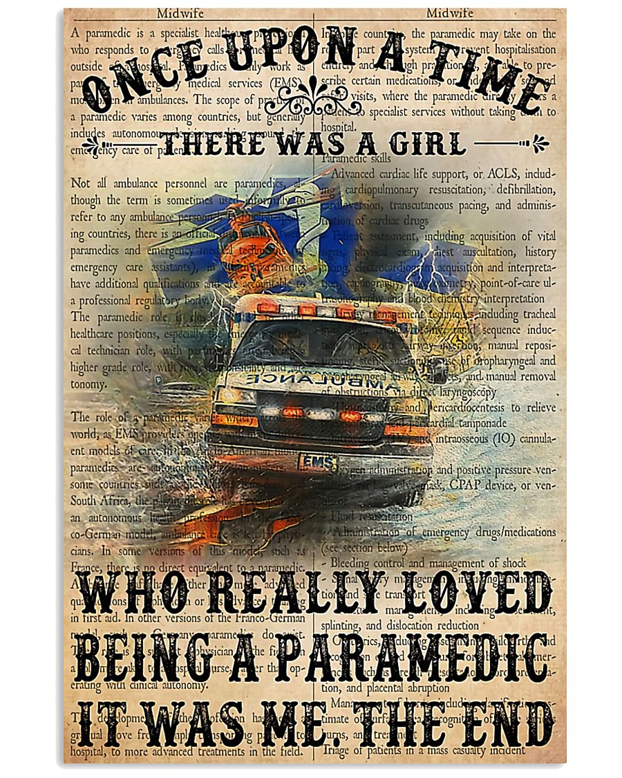 There Was A Girl Who Really Loved Being Paramedic 11x17 Poster