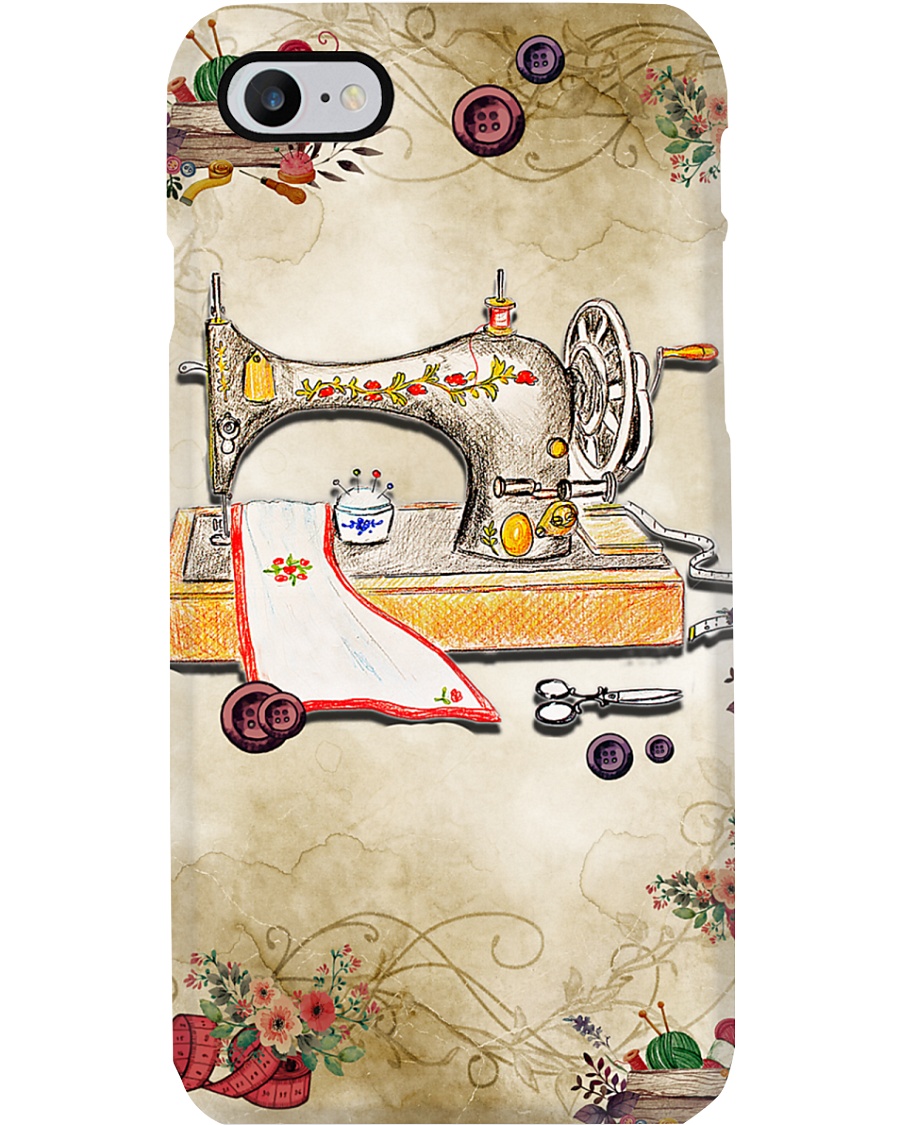 Sewer Colorful Vintage Sewing Machine Phone Case