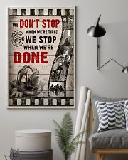 Firefighter We stop when we're done Poster 11x17 Poster lifestyle-poster-1