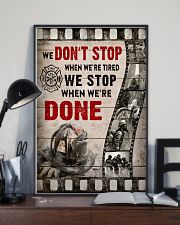 Firefighter We stop when we're done Poster 11x17 Poster lifestyle-poster-2