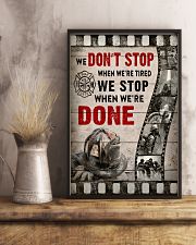 Firefighter We stop when we're done Poster 11x17 Poster lifestyle-poster-3