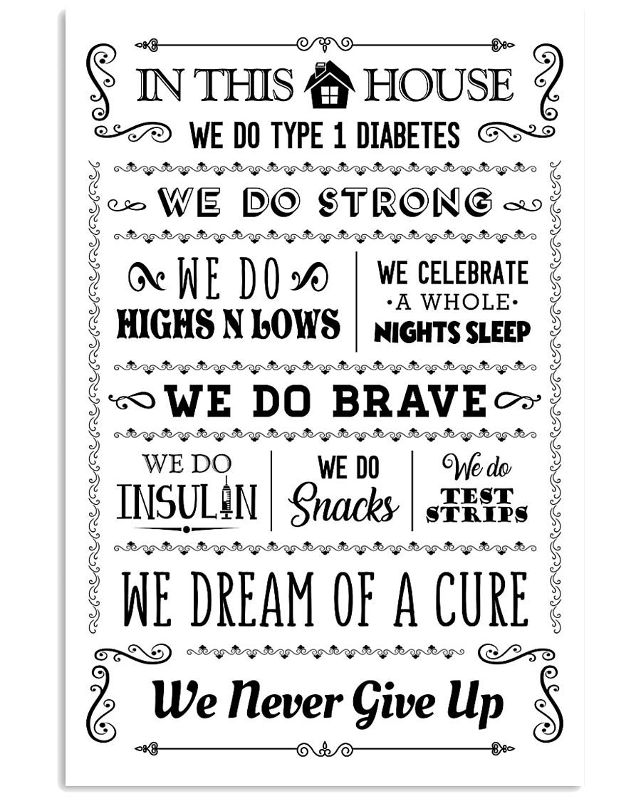 Diabetes In this house Poster 16x24 Poster