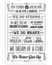 Diabetes In this house Poster 16x24 Poster front
