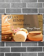 Massage Therapist Relax And Renew 17x11 Poster poster-landscape-17x11-lifestyle-18