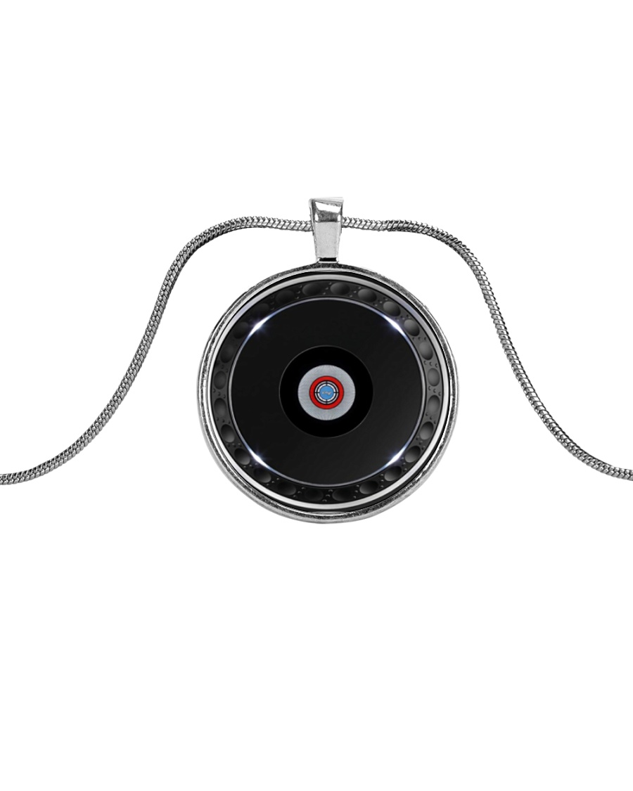 DJ Controller Metallic Circle Necklace