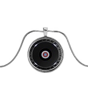 DJ Controller Metallic Circle Necklace front