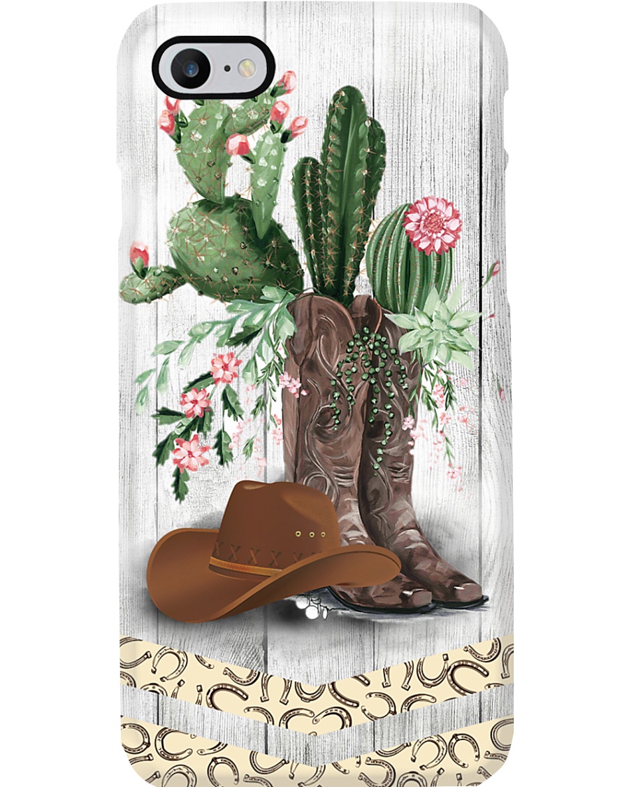 Horse Girl Cactus Phone Case