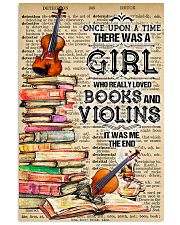 A Girl Who Really Loved Books And Violins 11x17 Poster front
