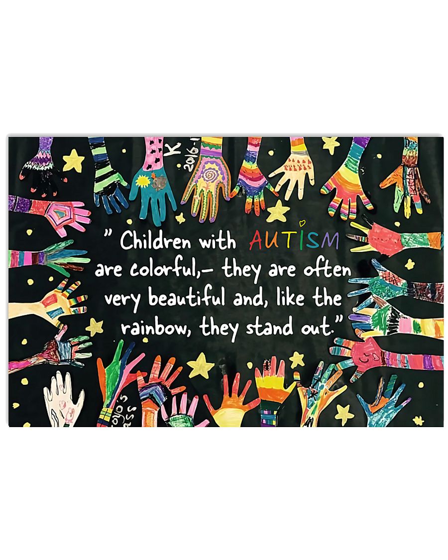 Autism Awareness Children with autism 17x11 Poster