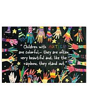Autism Awareness Children with autism 17x11 Poster front