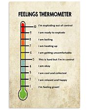 Social Worker Feelings Thermometer 11x17 Poster front