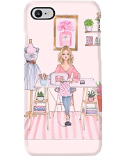 The Girl Sewing Phone Case i-phone-7-case