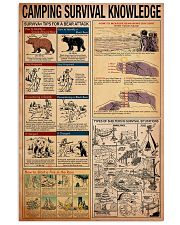 Camping Survival Knowledge 11x17 Poster front