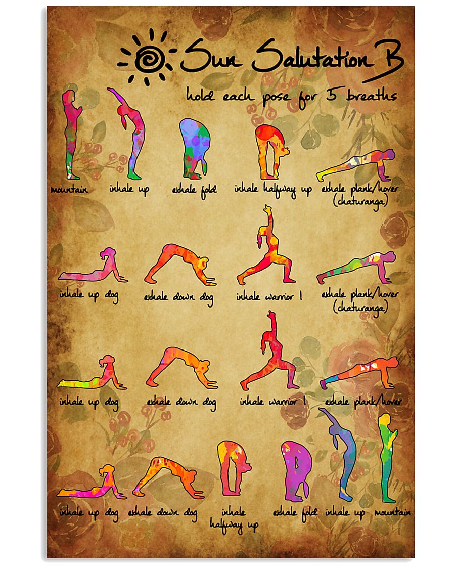 Yoga Sun Salutation B 11x17 Poster