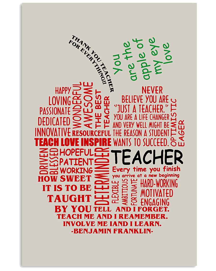 Teacher You Are The Apple Of My Eye 11x17 Poster