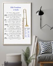 Trombonist slide trombone 12 scales poster 11x17 Poster lifestyle-poster-1