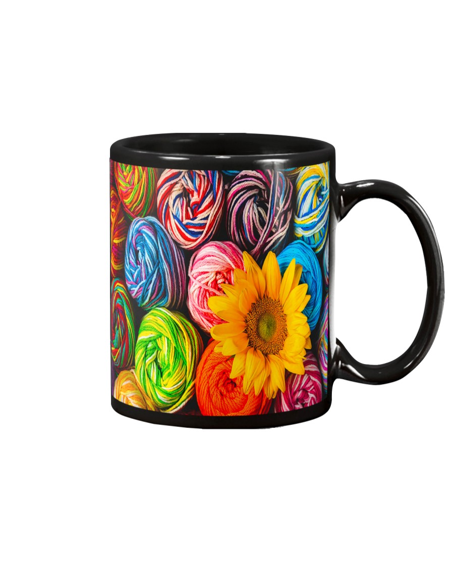 Crochet and knitting Sunflower Mug