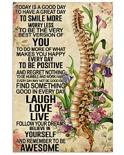 Chiropractic Today is a good day 11x17 Poster front