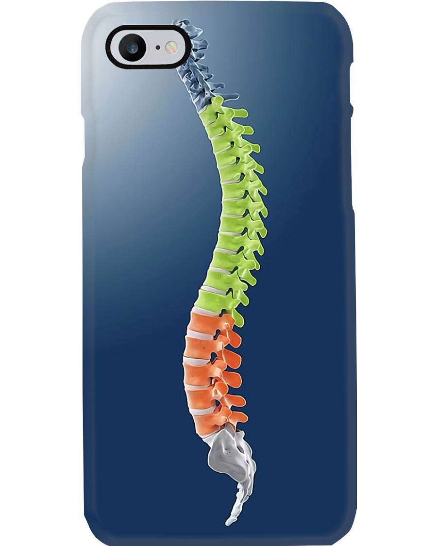 Chiropractor colorful spine Phone Case