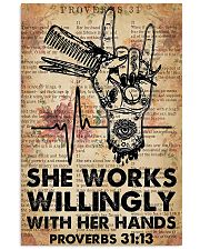 Hairdresser She Works Willingly With Her Hands 11x17 Poster front