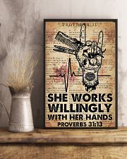 Hairdresser She Works Willingly With Her Hands 11x17 Poster lifestyle-poster-3