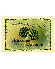 Massage therapist to touch is to heal 17x11 Poster front