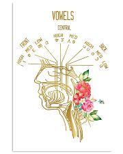 SLP Vowels Points Of Articulation 11x17 Poster front