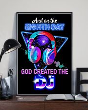 God Created The DJ 11x17 Poster lifestyle-poster-2
