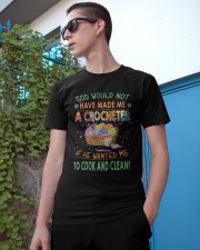 Knitting God Would Have Made Me A Crocheter Classic T-Shirt apparel-classic-tshirt-lifestyle-17