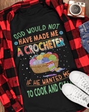 Knitting God Would Have Made Me A Crocheter Classic T-Shirt apparel-classic-tshirt-lifestyle-front-163
