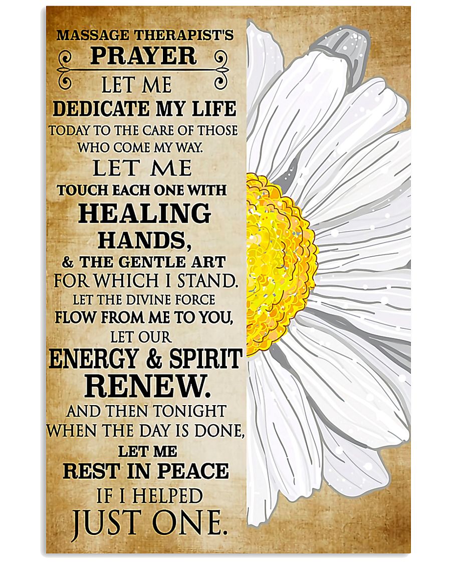 Massage Therapist's Prayer 11x17 Poster