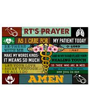 Respiratory Therapists' Prayer 17x11 Poster front
