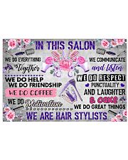 In This Salon We Are Hair Stylists 17x11 Poster front