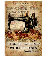 Sewing She Works Willingly With Her Hands 11x17 Poster front