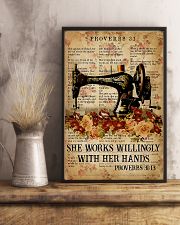 Sewing She Works Willingly With Her Hands 11x17 Poster lifestyle-poster-3