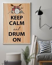 Drummer Keep Calm And Drum On 11x17 Poster lifestyle-poster-1