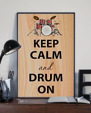 Drummer Keep Calm And Drum On 11x17 Poster lifestyle-poster-2