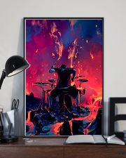 Drummer in fire 11x17 Poster lifestyle-poster-2