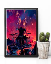 Drummer in fire 11x17 Poster lifestyle-poster-8