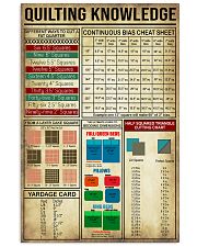 Quilting Sewing Knowledge 11x17 Poster front