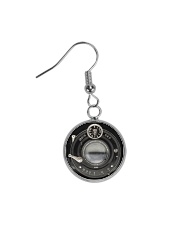 Photographer Vintage Camera Circle Earrings thumbnail
