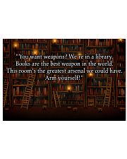 Librarian Books Are The Best Weapons In The World 17x11 Poster front