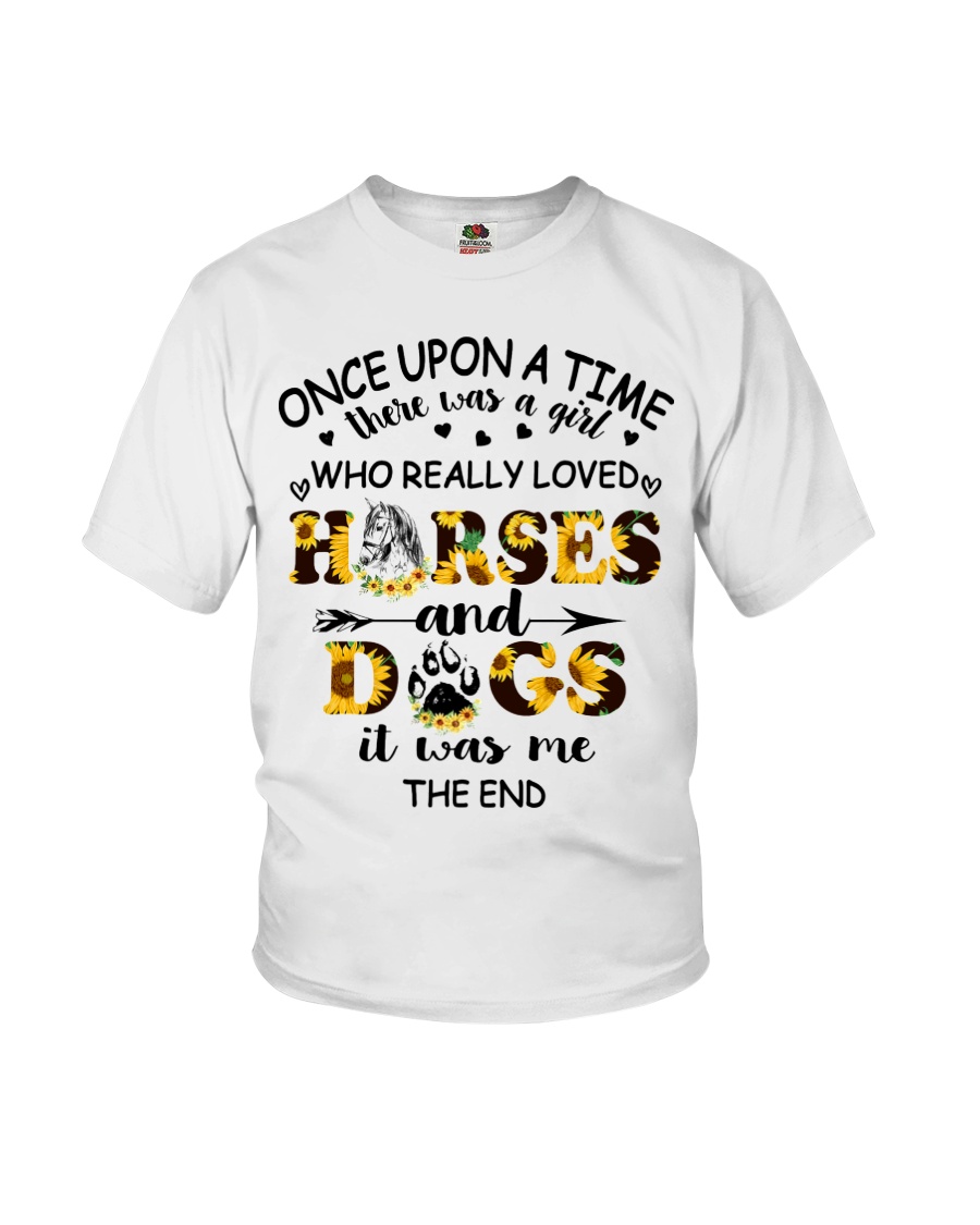Horses And Dogs Youth T-Shirt