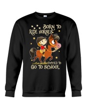 Born To Ride Horses Crewneck Sweatshirt thumbnail