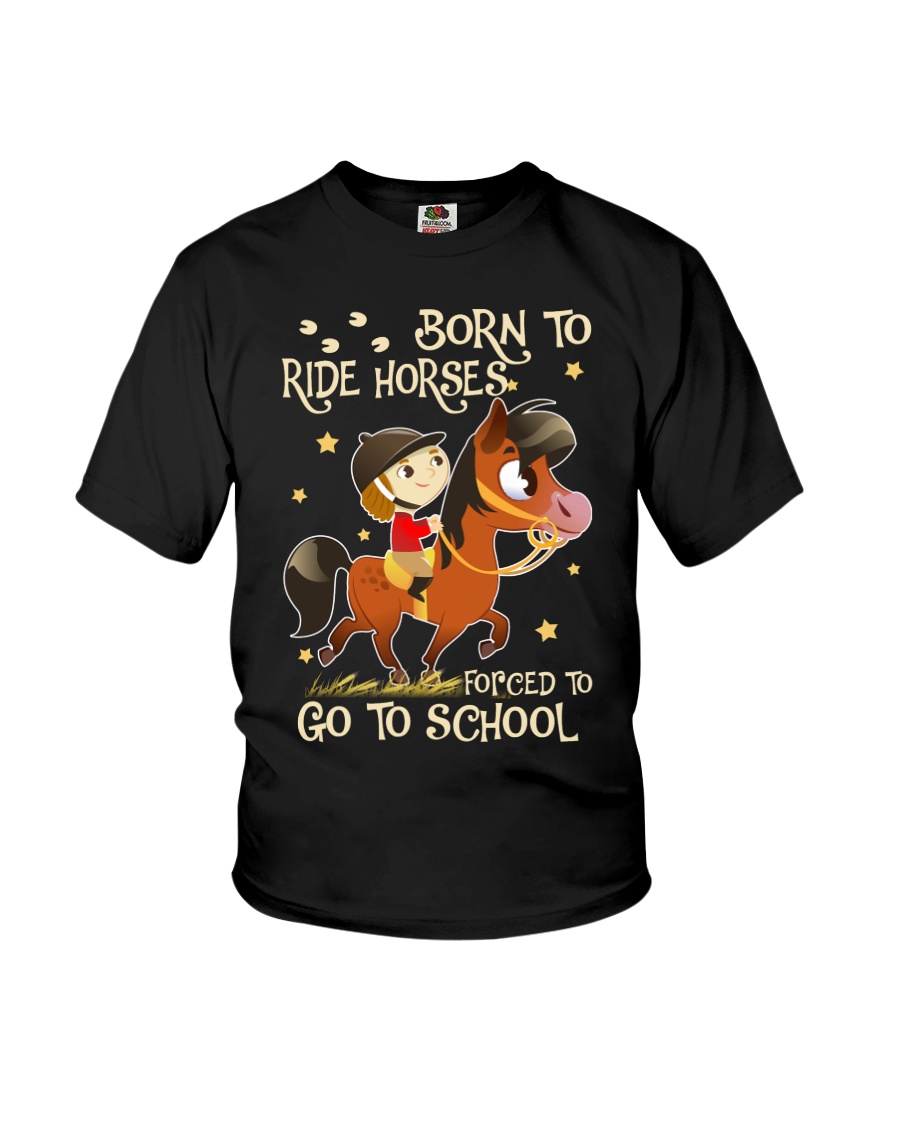 Born To Ride Horses Youth T-Shirt