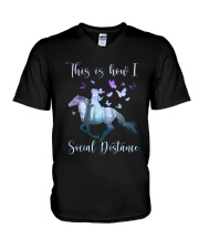 This Is How I Social Distance V-Neck T-Shirt thumbnail