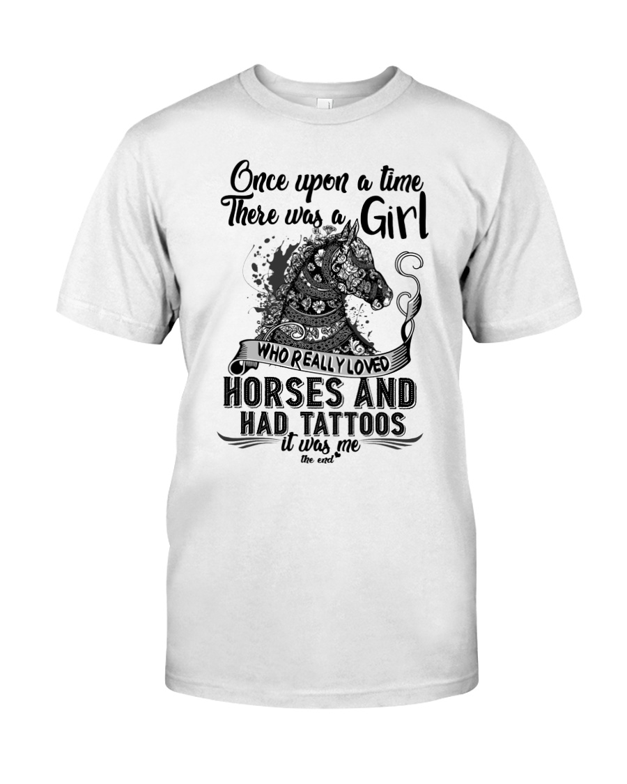 Horses And Tattoos Classic T-Shirt