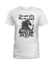 Horses And Tattoos Ladies T-Shirt tile
